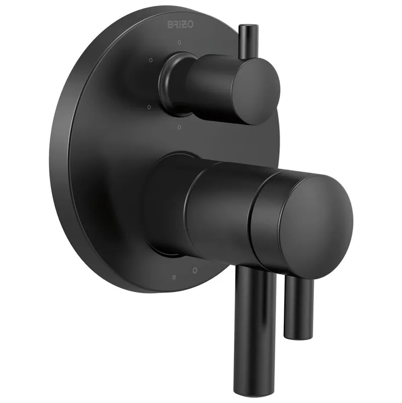 Delta Faucet t75675-bl Tempassure Thermostatic Valve Integrated 6-function Diverter Trim Matte Black