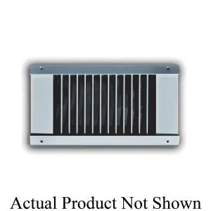 Truaire su2a12x04 Universal Mount Double Deflection Spiral Duct Supply Grille 12 X 4 Inches Aluminum