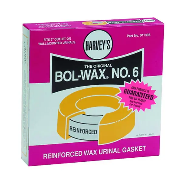 Oatey HARBW624 Bol-wax No. 6 Specialty Reinforced Wax Gasket for Floor or Wall Outlet Toilet Bowl