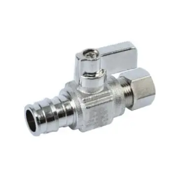 Eff eff121-08-lf 1/2 Pex X 1/4 Inch Od Straight Lead-free Mini Ball Valve