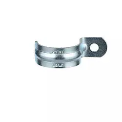Tradepro TP-EMT1HS2 2 Inch Emt One Hole Strap Electrogalvanized Steel Conduit Strap
