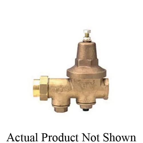 Wilkins 600XL112 Pressure Reducing Valve with Integral By-pass Check Valve and Strainer 1-1/2 in Fnpt Union X Fnpt Cast Bronze