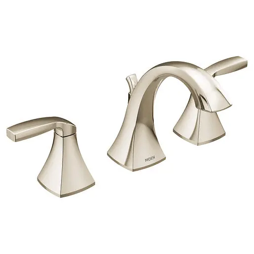 Moen tv6905nl Voss Two-handle High Arc Bathroom Faucet Polished Nickel