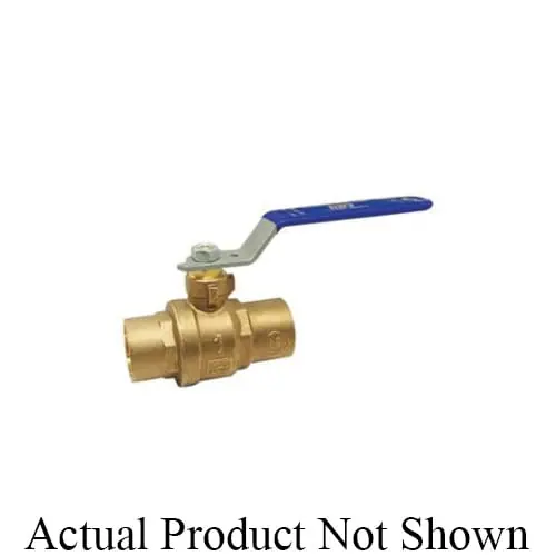 Red-white Valve 5549DAB-112 2-piece Full Port Lead Free Ball Valve 1-1/2 Inches Solder Forged Brass Ptfe