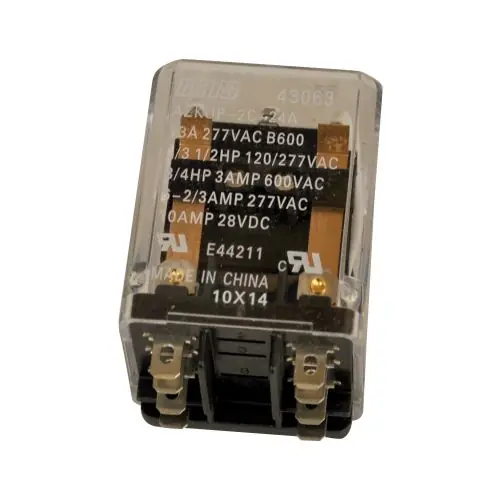 Mars 43063 Enclosed Switching Relay Dpdt 24V Plug Mount