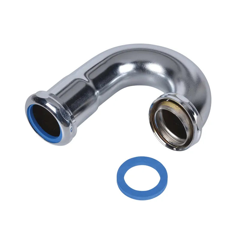 Oatey 655BN-1 Sink J-Bend With Ground Joint and Brass Nuts 1-1/2 inches