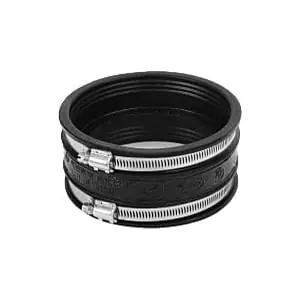 Mission Rubber CLAYCALCOUP4 Unshielded Sewer Coupling Worm Drive 4 Inch Clay End Style
