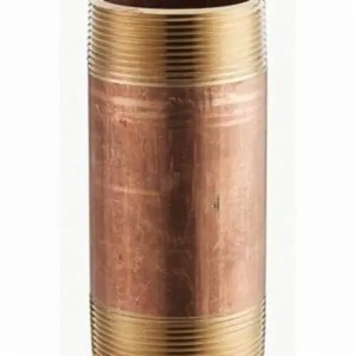 Merit Brass NIPBR12-512 Standard Pipe Nipple 1/2 Inch X 5-1/2 Inch Brass Mnpt Sch 40