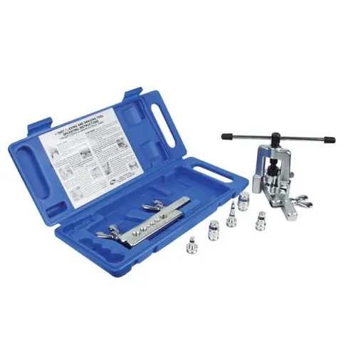 Uniweld 70007 45 Degree Flare Burnish Swaging Tool Kit 1/8 to 3/4 Inches Od