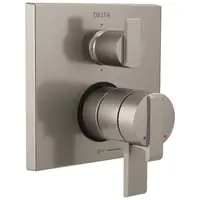 Delta Faucet DLT27967-SS Monitor 17 Series 6-setting Angular Modern Valve Trim Stainless Steel