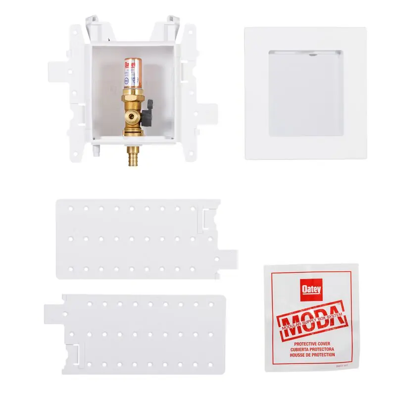 Oatey 37689 Moda Ice Maker Supply Box 0.25 Inch Compression Valve Pvc Single Box