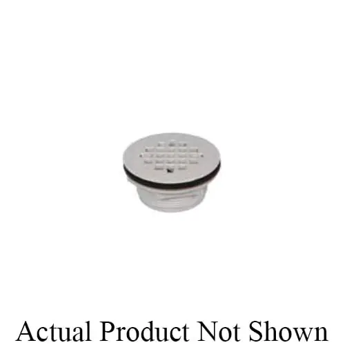 Ips Corporation WB-3200 Abs Shower Drain with Strainer Grate 2 Inch Sure Fit Push-on Connection