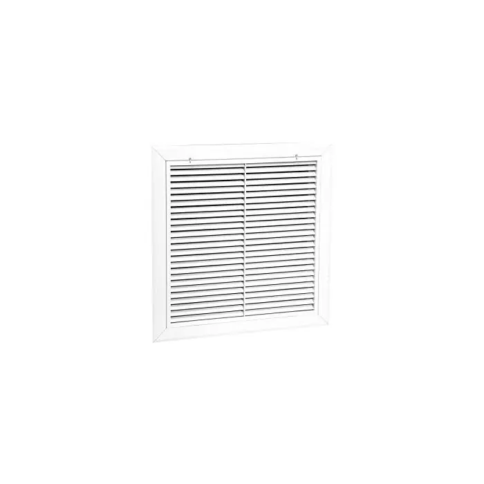 Hart Cooley 46621 Aluminum Bar Style Filter Grille 20 Inches X 20 Inches RHF45T Series White