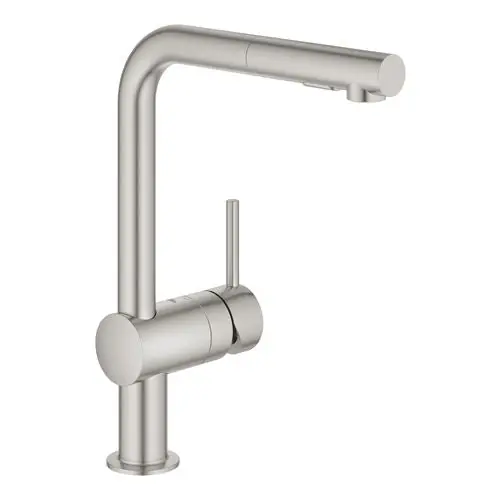 Grohe 30300dc0 Minta Single-handle Pull-out Kitchen Faucet Supersteel Infinity Finish