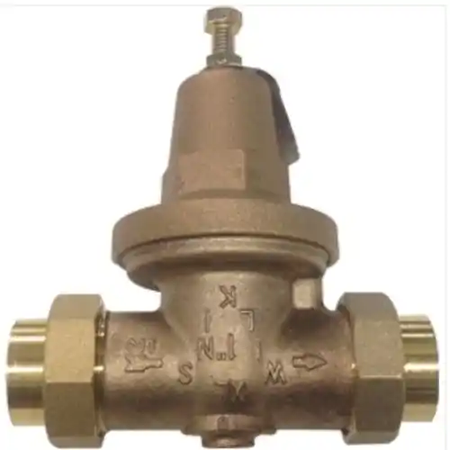 Wilkins 70XLDUC1 Pressure Reducing Valve 1 Inch Double Union Female C 300 Psi Cast Bronze