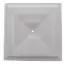 Hart Cooley 24-8 Series 24 Step Down Square Ceiling Diffuser 8 Inches Steel White