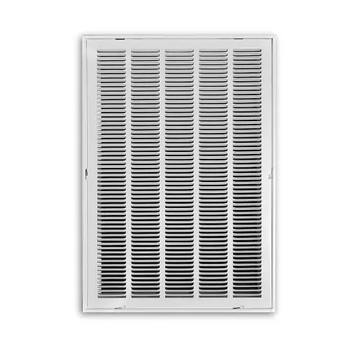 Rectorseal 19020x30 1-way Fixed Face Steel Filter Grille 20 Inches X 30 Inches 1 Inch Deep White Ceiling Sidewall