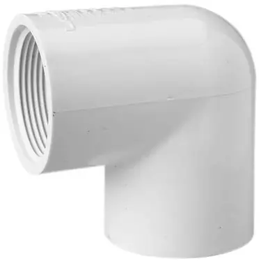 Charlotte Pipe 407-010 1 Inch Schedule 40 Pvc 90 Degree Elbow Socket X Female Ipt