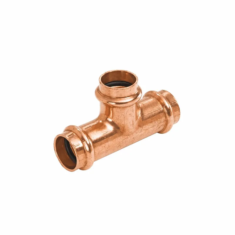 Nibco 9107052pc Press Tee Fitting 3 in X 3 in X 1/2 in Cts Copper Reducer Tee Epdm O-ring
