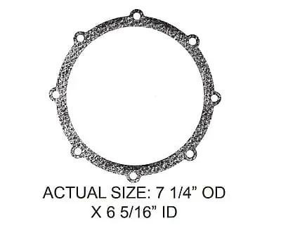 Strainer Screen and Cylinder m-37 Gasket 7-1/4 X 6-5/16 Inches for 47 Mcdonnell and Miller Parts