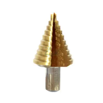 Zac Tool 21-ST5T Titanium Step Drill 1/4 to 1-3/8 Inches 10 Step