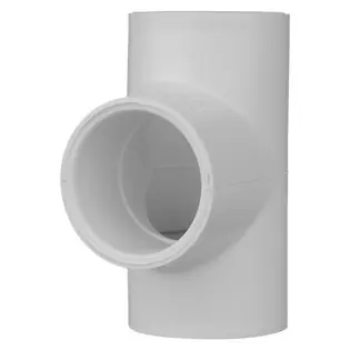 Charlotte Pipe 401-005 Pvc Schedule 40 Tee Fitting 1/2 Inches Socket X Socket X Socket