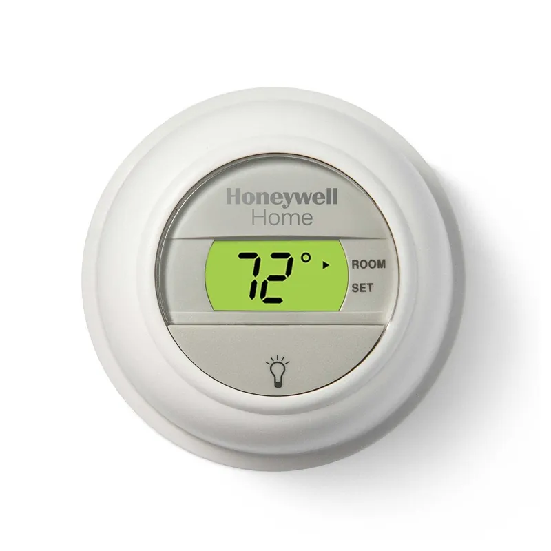 Resideo Braukmann t8775a1009 Round Non-programmable Digital Thermostat Premier White