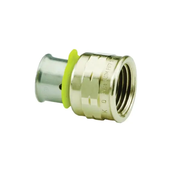 Viega VPURLFADAPTPXFIP1 Pureflow Lead Free Bronze Adapter Press X Fnpt 1 Inch