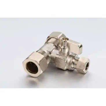 Eff eff123-03-lf 1/2 X 1/2 Pex X 3/8 Od Mini Tee Ball Valve Lead-free