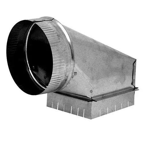 Southwark Metal 62FGL6 Fiberglass Top Takeoff with Raised Back 6 Inches 1.5 Inches Ductboard