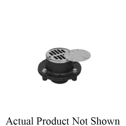 Ips Corporation ABA-67000 Non-adjustable La Style Ezz Set Shower Drain with Grill Crown and Clamping Ring 2 Inches Solvent Weld Abs
