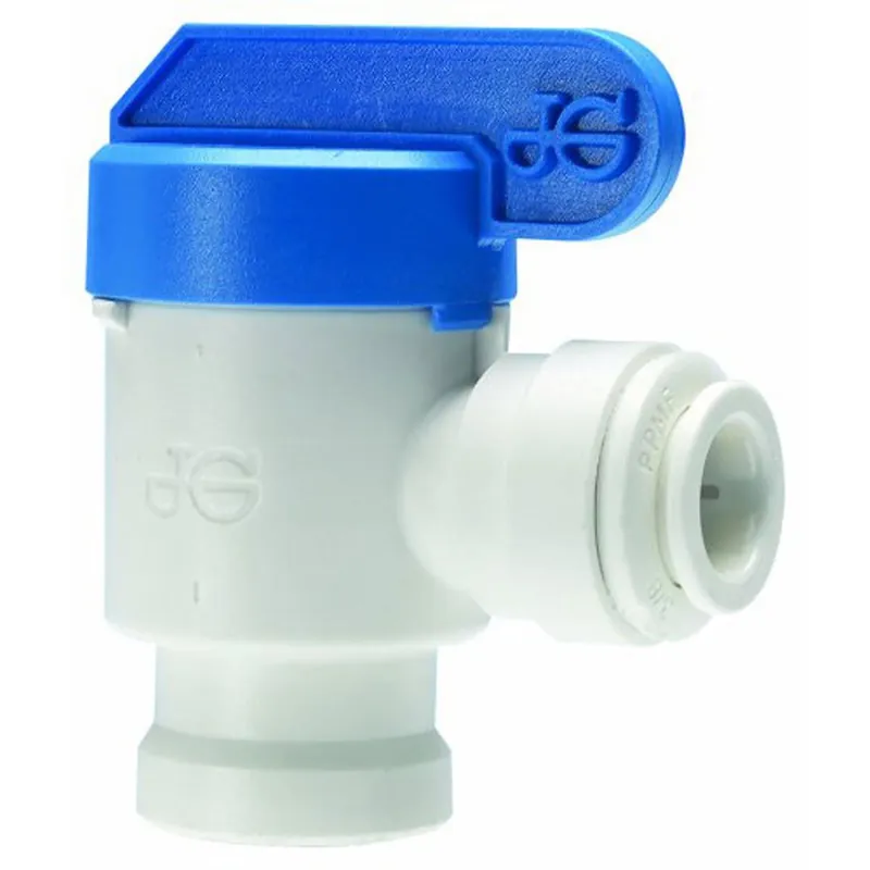 John Guest PPSV501222W Tank Ball Valve 3/8 inches QC