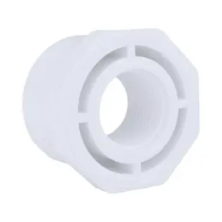 Charlotte Pipe 438-212 Pvc Schedule 40 Reducer Bushing Flush Style Spigot X Fpt 1.5 Inches X 1.25 Inches
