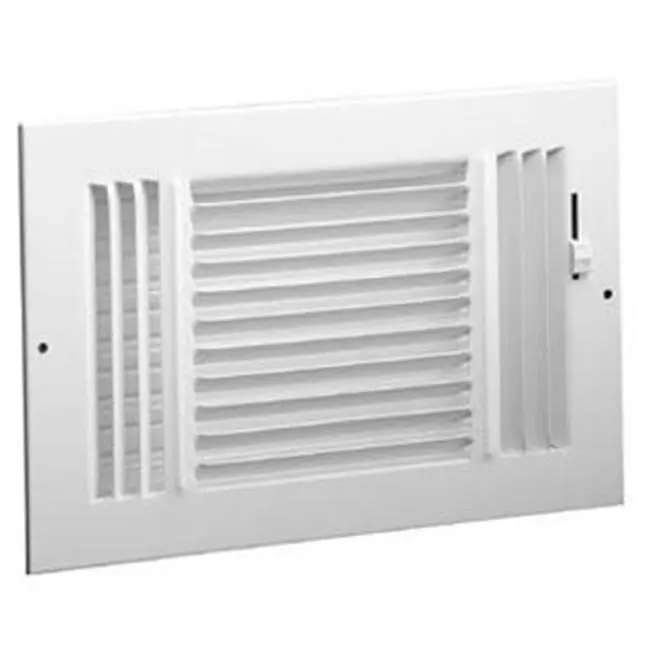 Hart Cooley 683-14x4 Sidewall Ceiling Grille 3-way 14x4 White