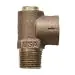 American rv50nl Rv Brass Pressure Relief Valve 1/2 in Mnpt X Fnpt 75 Psi Lead-free