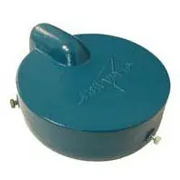 American c56v 1 Inch X 6 Inch Cast Iron Well Cap Blue Finish Lead Free