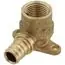 Rehau 317170-001 Everloc+ 1/2 Inches X 1/2 Inches Npt Brass Female Drop Ear Elbow Lead Free Pexa Compression Fitting