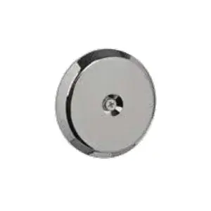 Ips Corporation 68401 Flat Cleanout Cover with Wood Screw 5-1/2 Inches Abs Polished Chrome