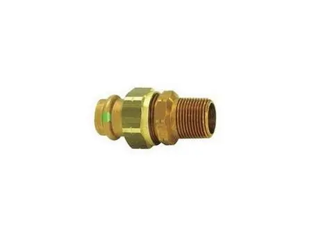 Viega VIEGUCMIP114 Propress 79745 Bronze Pipe Union 1-1/4 Inches Press X Mnpt Lead Free
