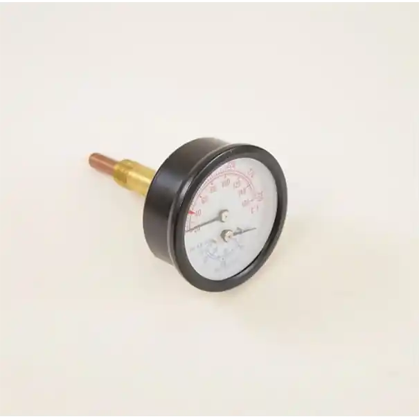 Utica Boilers 240009345 Temperature Pressure Gauge 2 Inches 0.88 Inch Shank