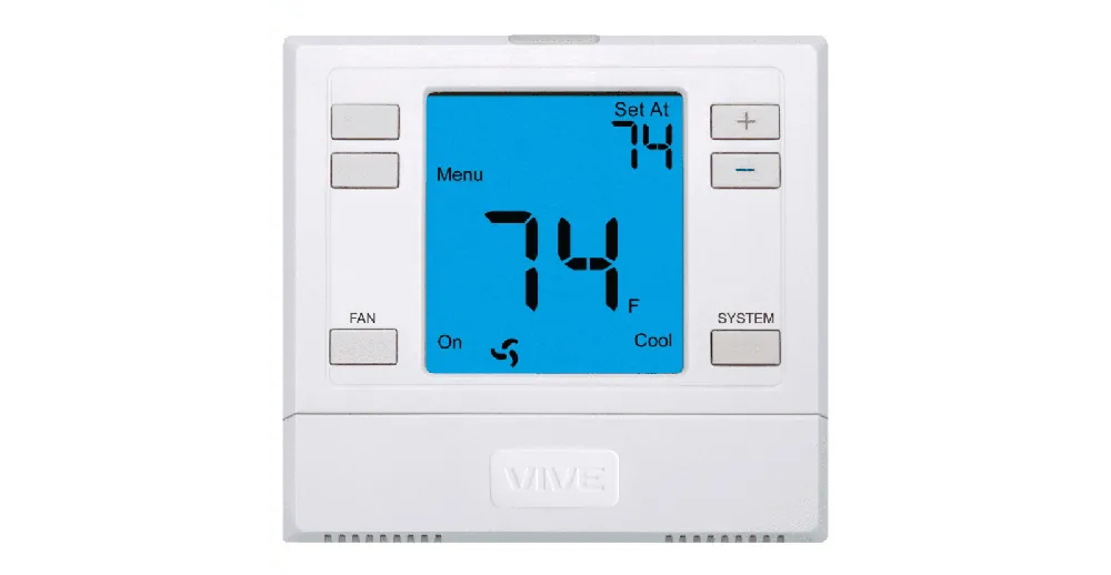 Tradepro tp-n-751 Vive 751 3 Heat/2 Cool Non-Programmable Thermostat
