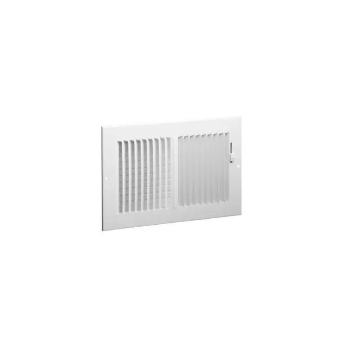 Hart Cooley 682-14x6 Two-way Steel Sidewall Ceiling Register 14 Inches X 6 Inches White 682 Series