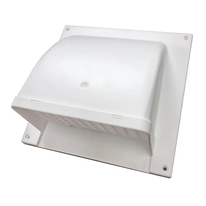 Builders Best SM6-01 6 in. SM White Side Wall Cap Spring Flapper Screen