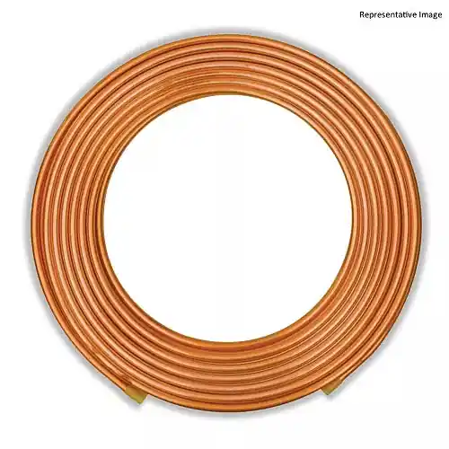 Hailiang CT58X50OD Copper Refrigeration Tubing 5/8 Inches X 50 Foot Coil