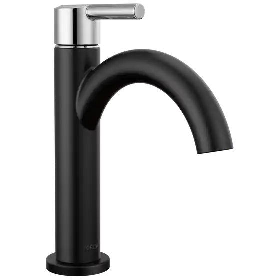 Delta Faucet 15749lf-cs Single Handle Bathroom Faucet Matte Black Chrome