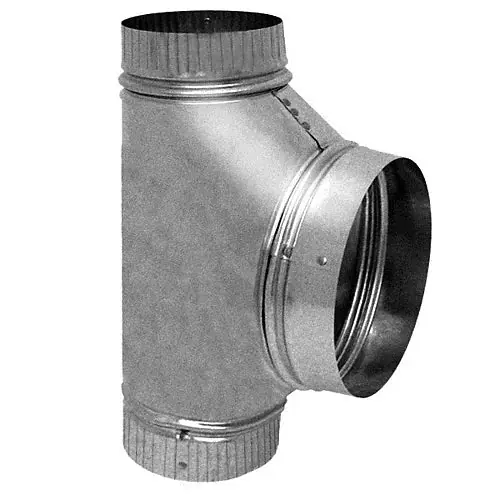 Southwark Metal 106010 Free Flow Tee 10 Inches 30 Gauge
