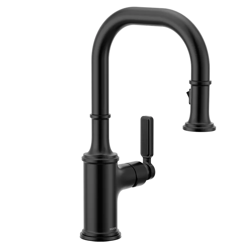 Moen 5770bl Smyth One-handle Pulldown Bar Faucet Matte Black