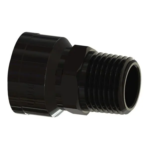 Uponor UPTFADAPTMIP12 Totalfit Push-to-connect X Mnpt Adapter 1/2 Inch Engineered Polymer