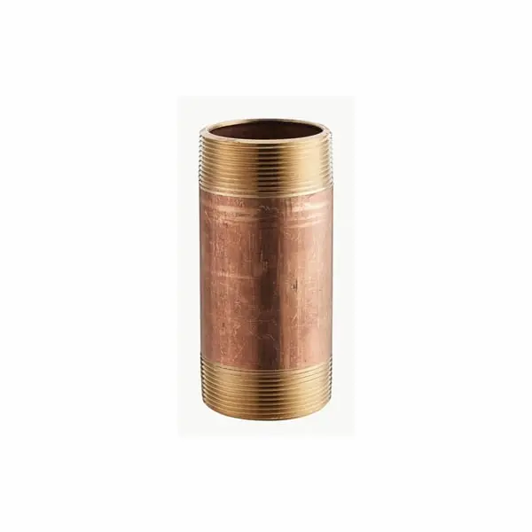 Merit Brass NIPBR112-5 Pipe Nipple 1-1/2 Inches X 5 Inches Brass Mnpt Sch 40 Seamless Domestic