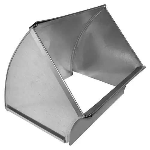 Southwark Metal 73C151414 Rectangular to Round Transition 15 Inches X 14 Inches X 14 Inches